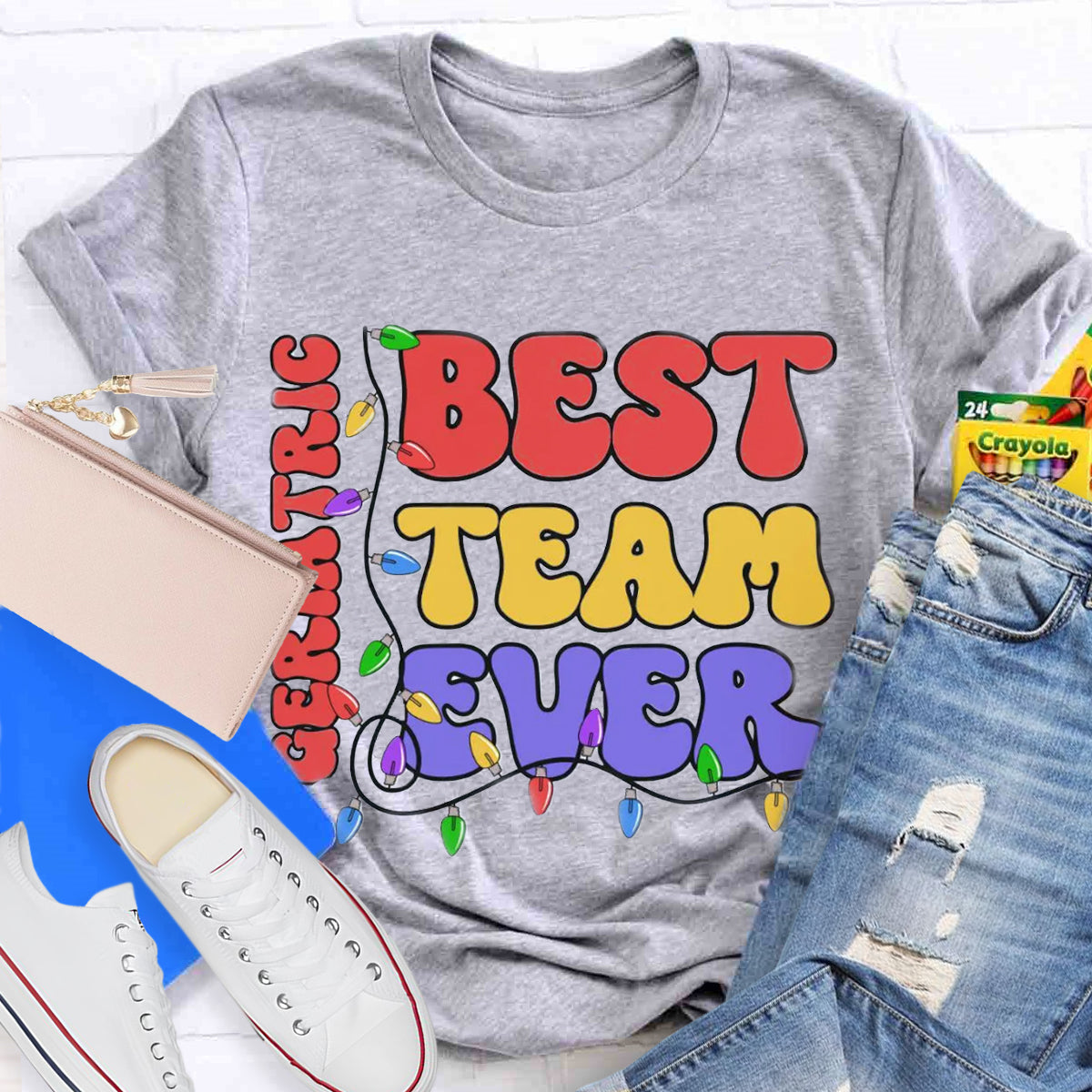 Personalized Team Name Christmas Teacher T-Shirt