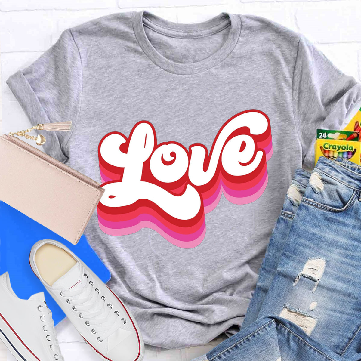 Retro Valentines Love T-Shirt