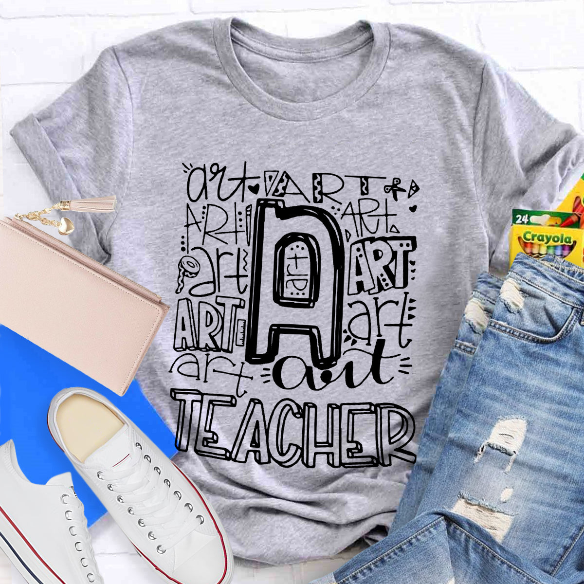 Art Teacher Typography T-Shirt