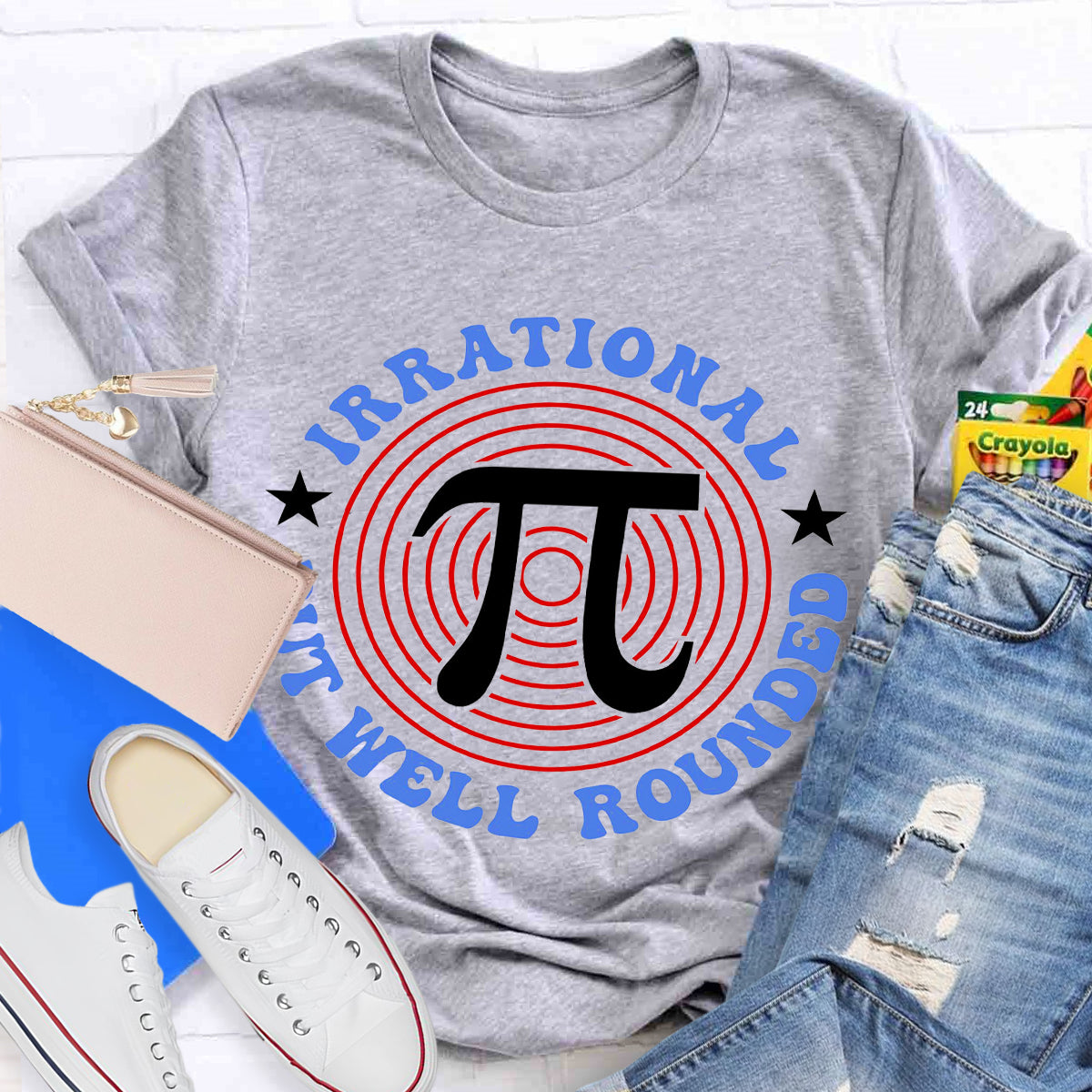 Irrational But Well Rounded Math Day T-Shirt