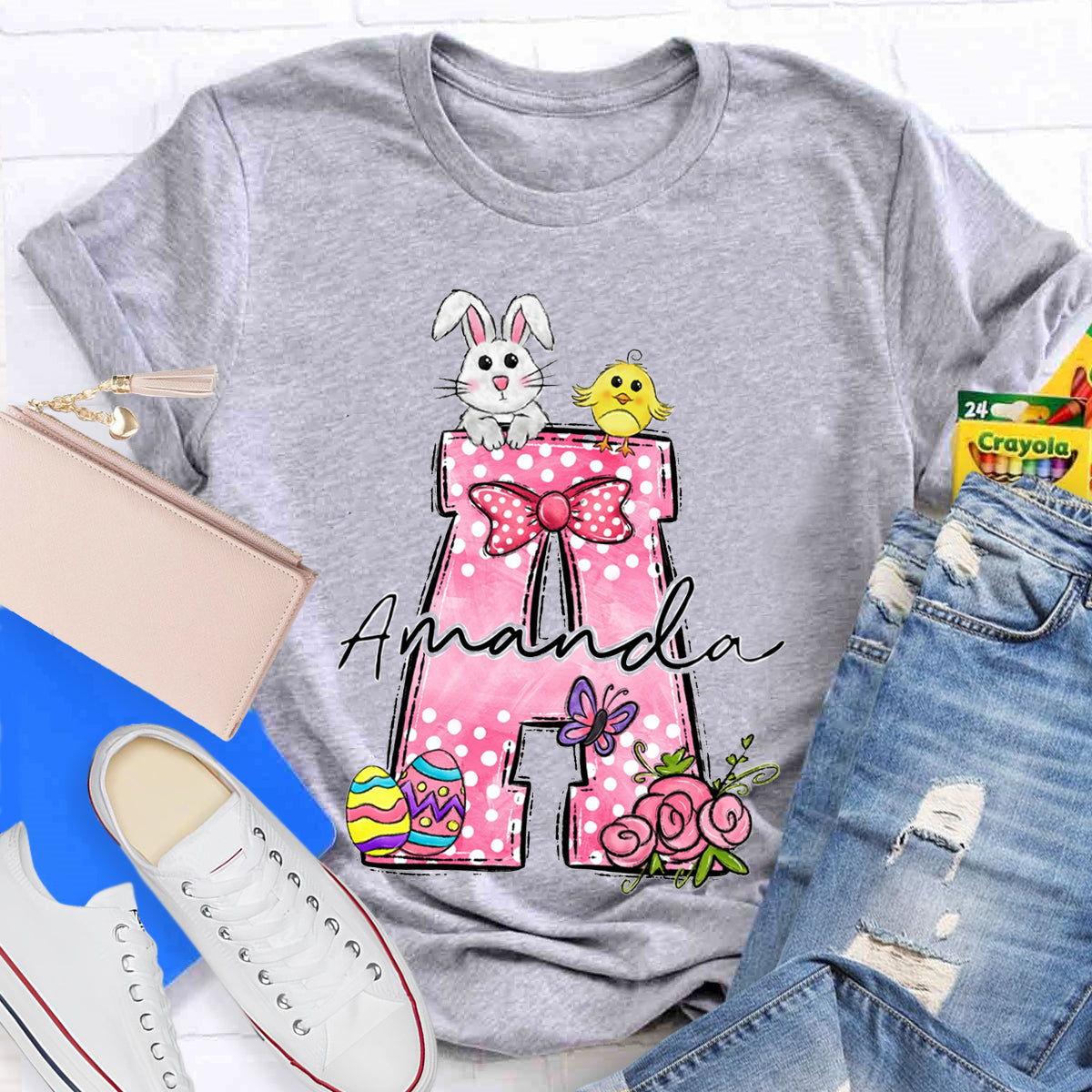 Personalized Name Pink Benny Amanda T-Shirt