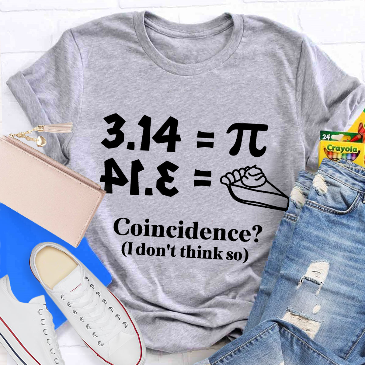 Pi Equals Pie Funny Math Teacher T-Shirt