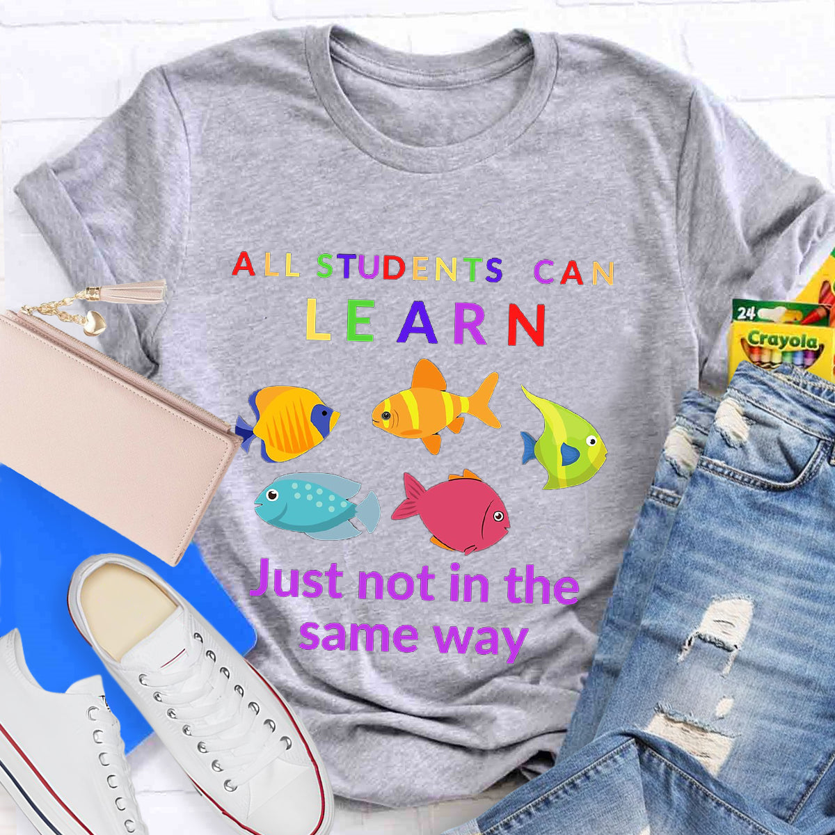 All Students Can Learn Just Not In The Same Way T-Shirt