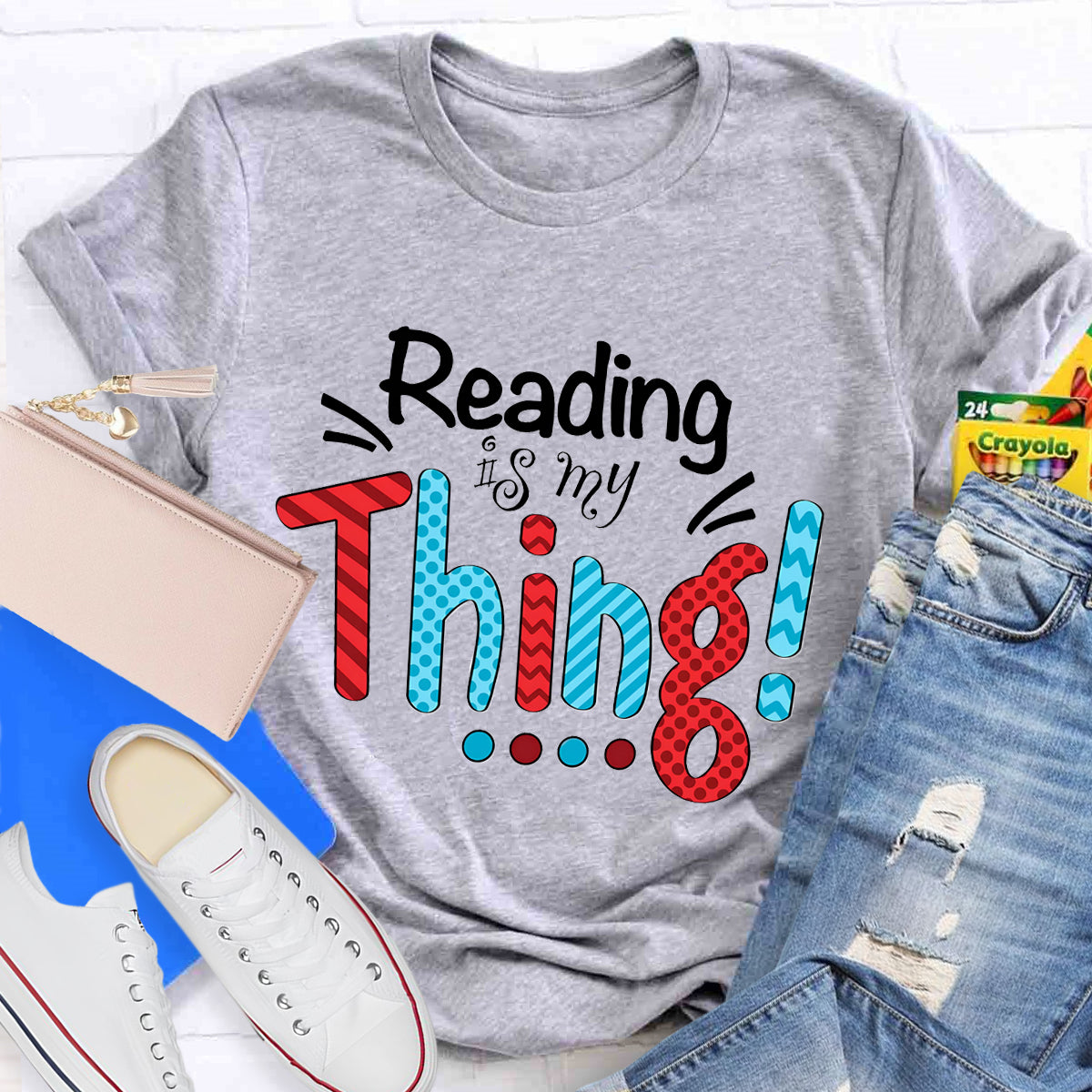 Reading Is My Thing Teacher T-Shirt