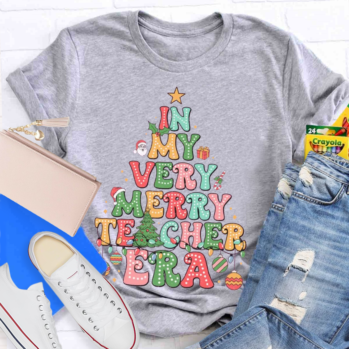 Christmas In My Very Merry Teacher Era T-Shirt