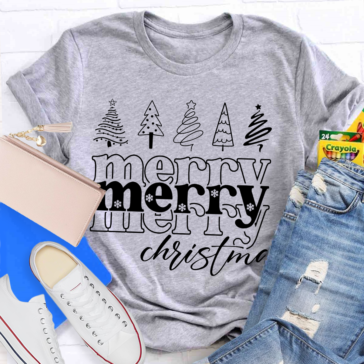 Merry Christmas Tree Teacher T-Shirt