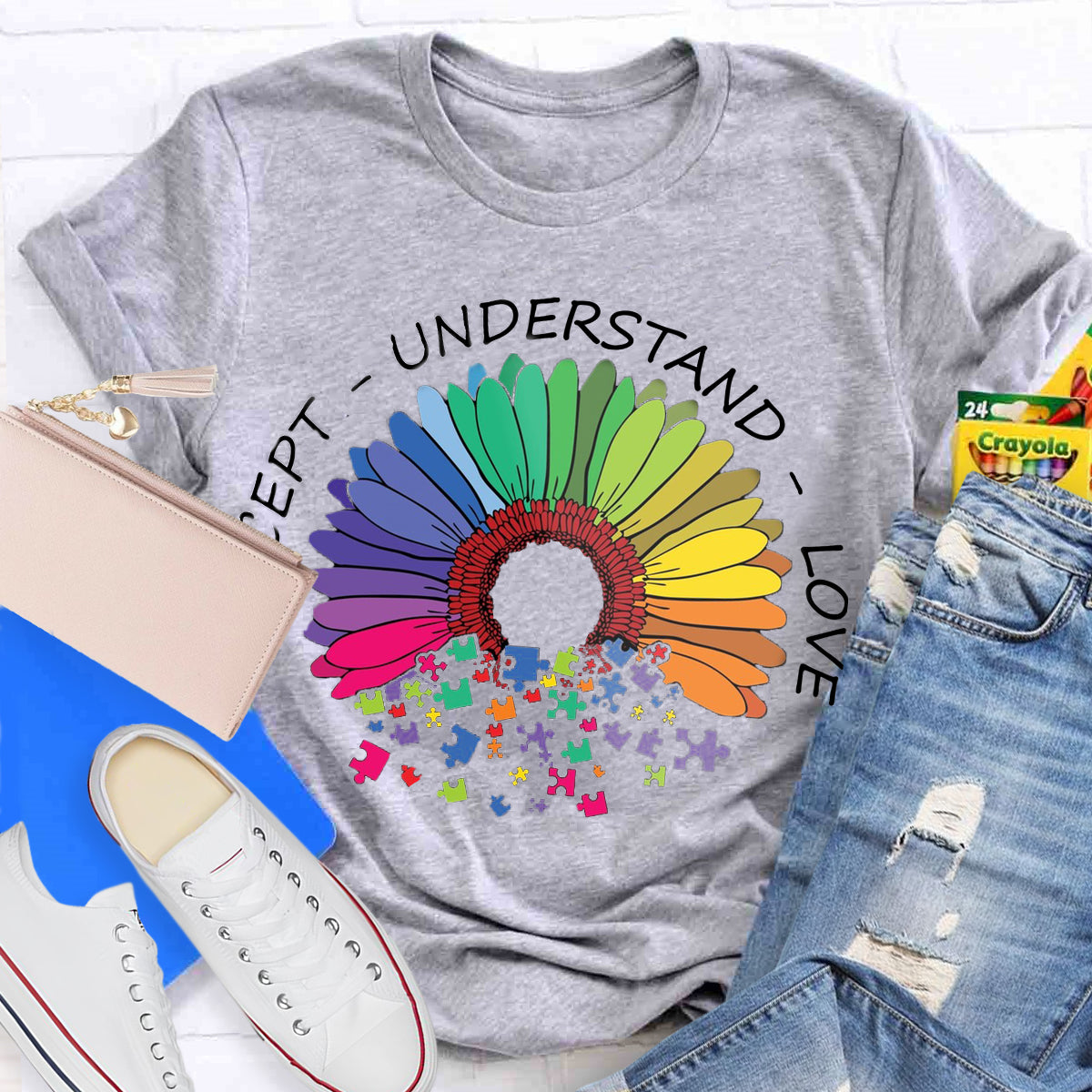 Accept Understand Love Daisy T-Shirt