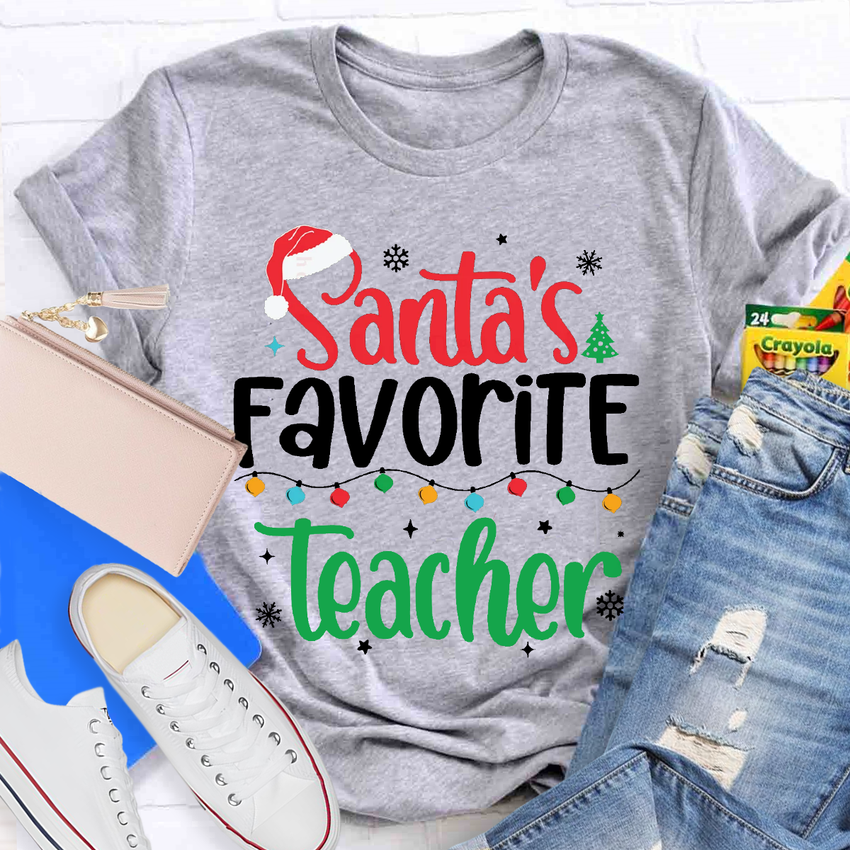 Santa's Favorite Teacher T-Shirt