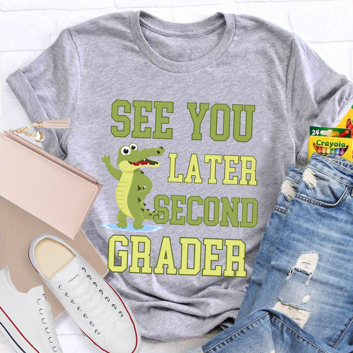 Personalized Grade See You Later Second Grader Teacher T-Shirt