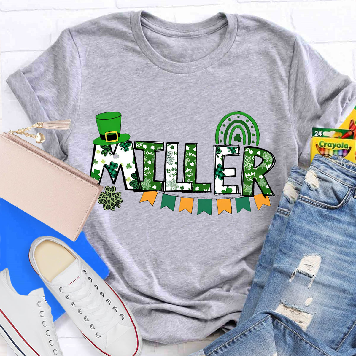 Personalized Name Saint Patricks Day Teacher T-Shirt