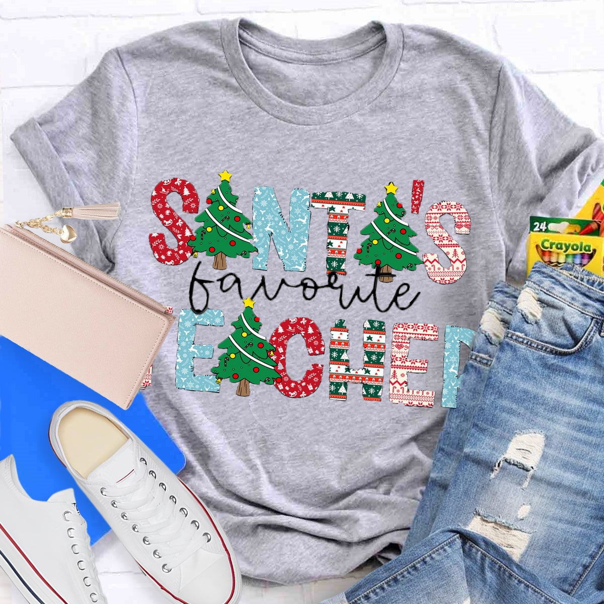 Santa's Favorite Teacher T-Shirt