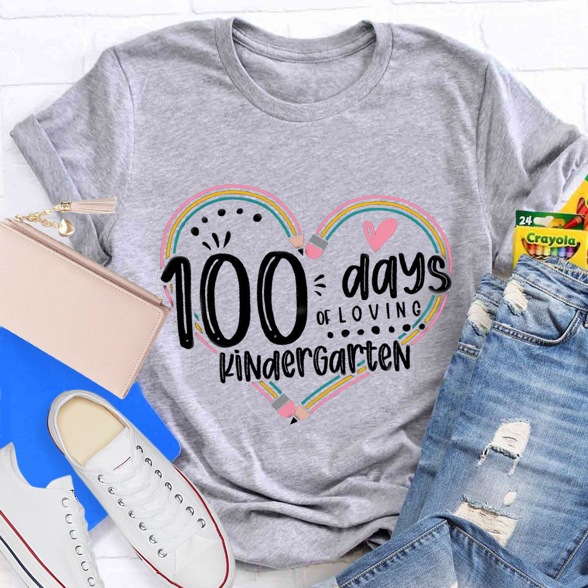 Personalized Grade 100 Days Of Loving Teacher T-Shirt