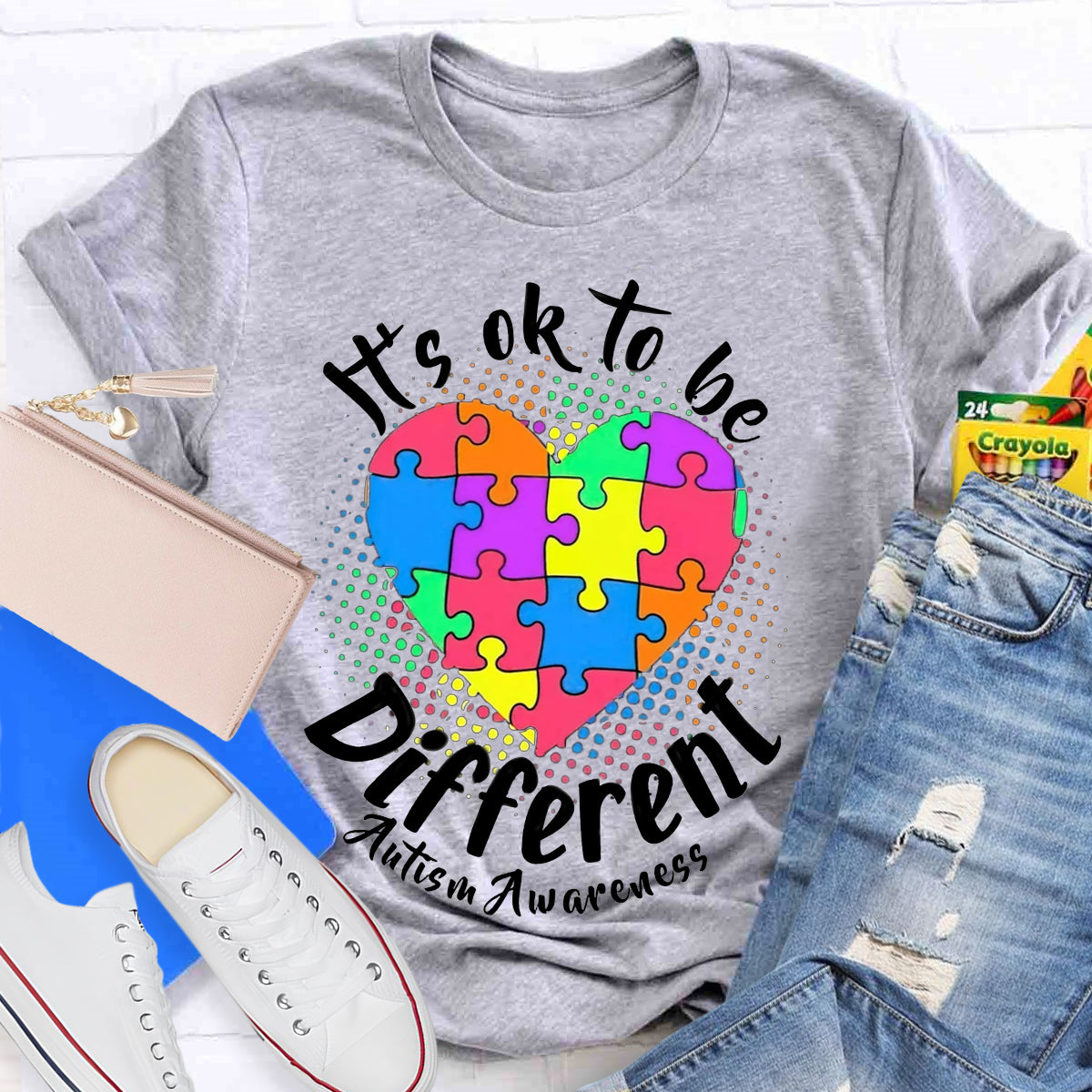 Autism It'S Ok To Be Different T-Shirt