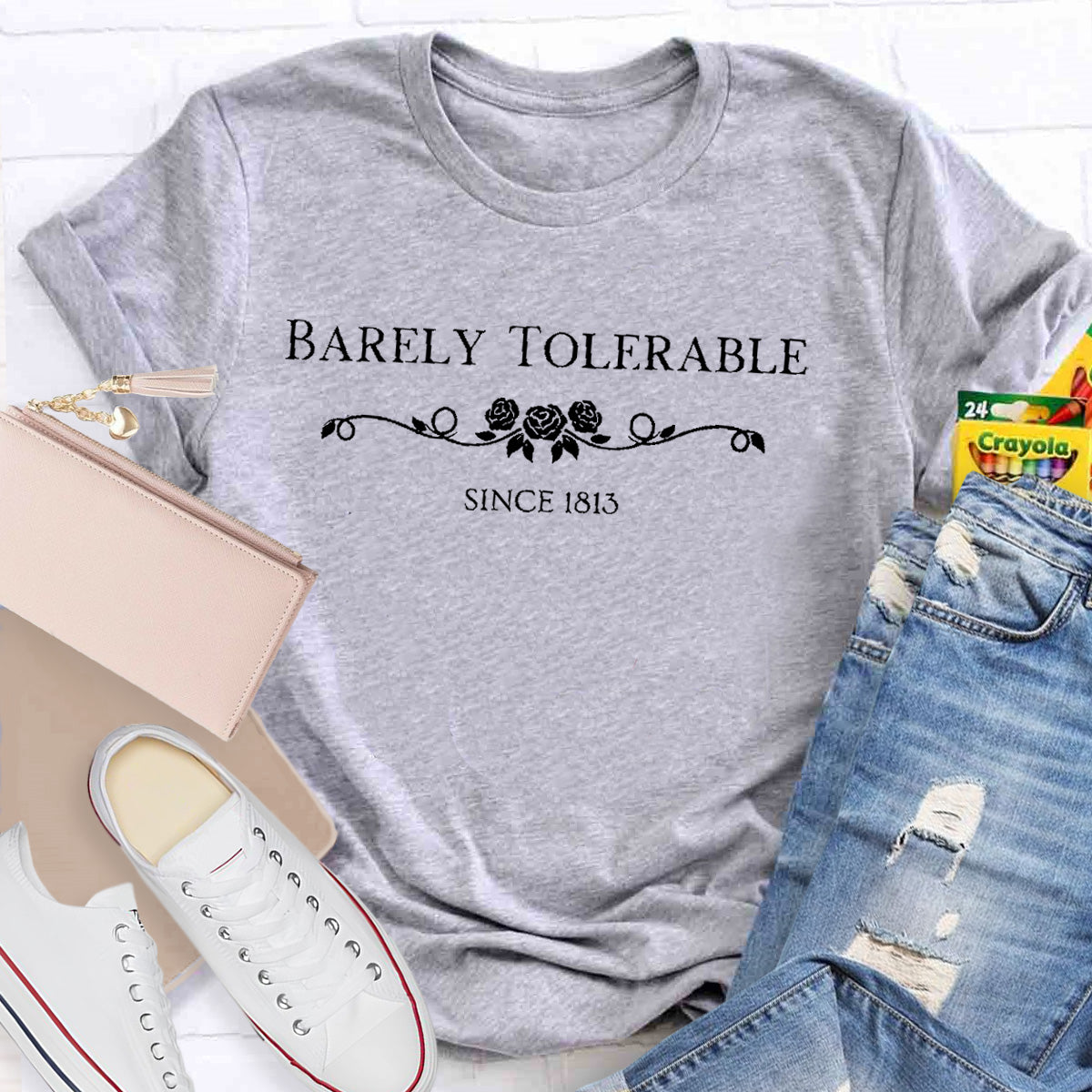 Barely Tolerable Teacher T-Shirt