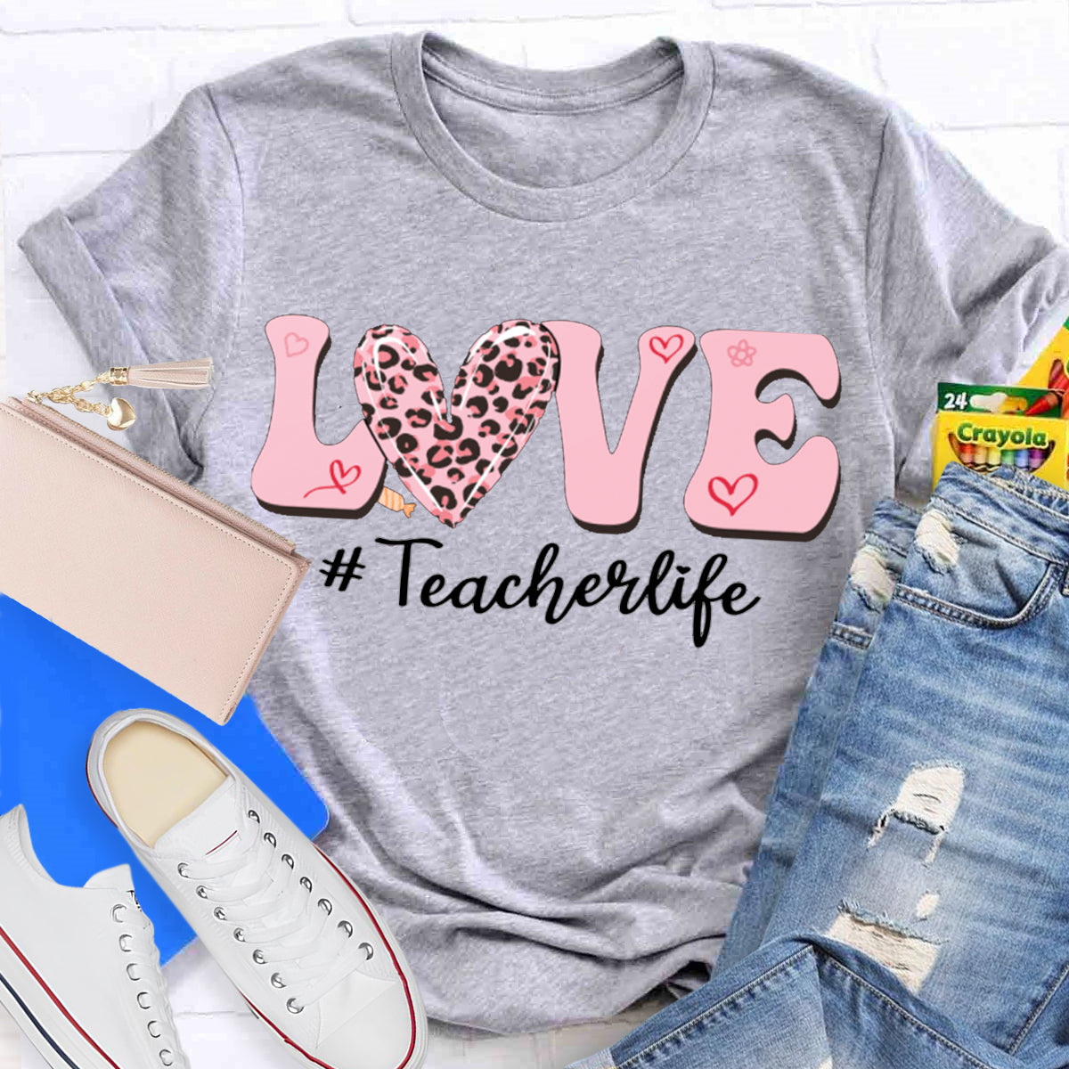 Love Valentine's Day Teacher T-Shirt