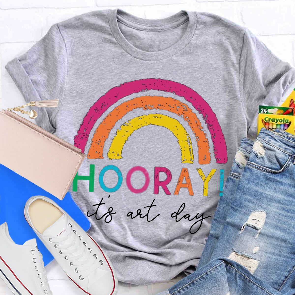 Hooray It's Art Day Teacher T-Shirt