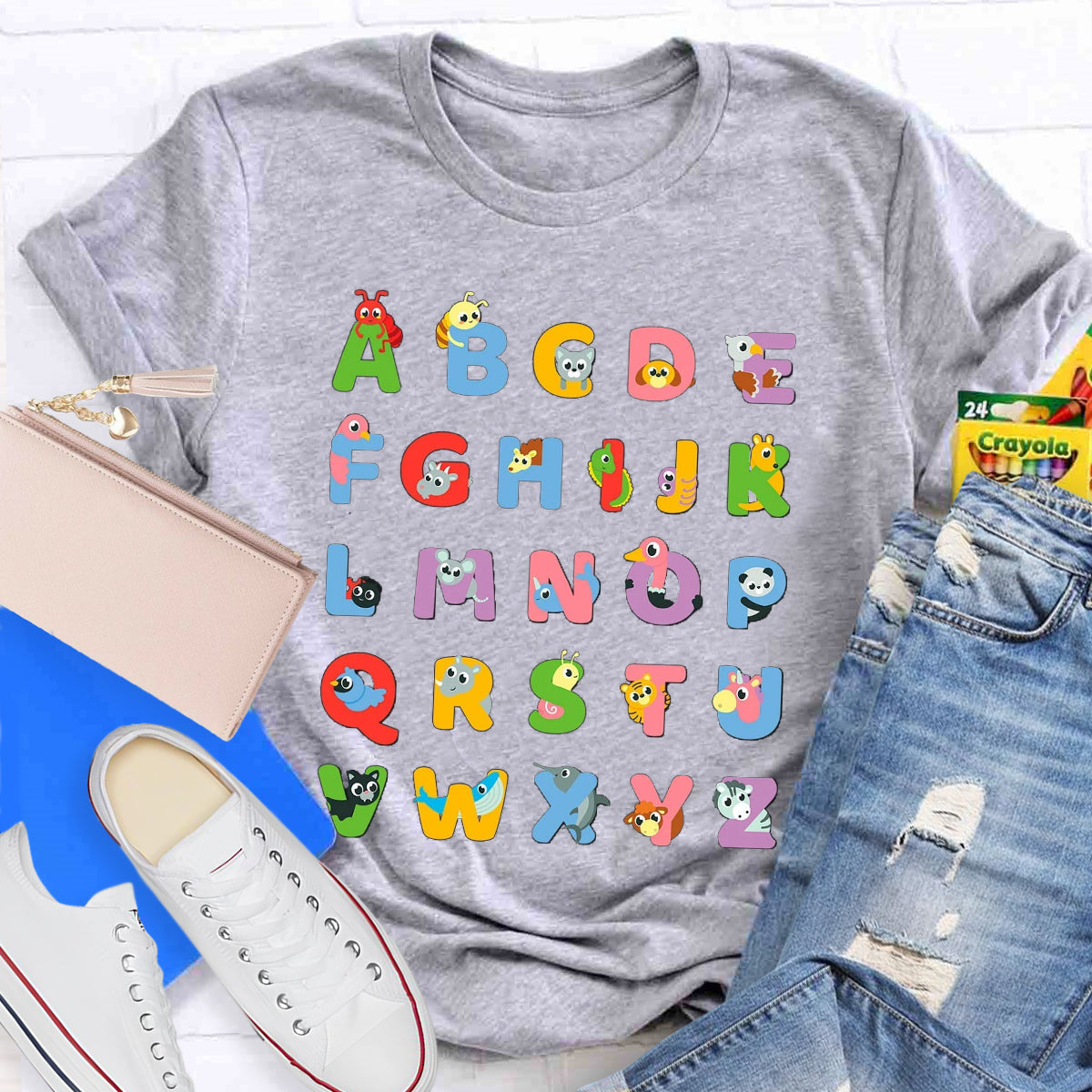 Animal Alphabet Lover Learning T-Shirt