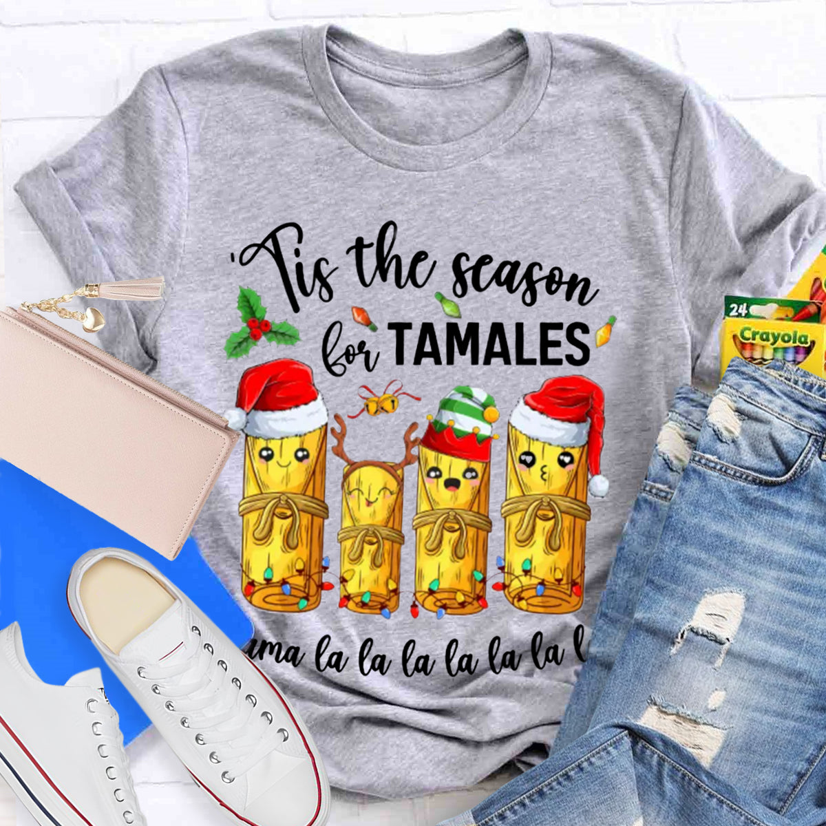 Tis The Season For Tamales Spanish Teacher T-Shirt