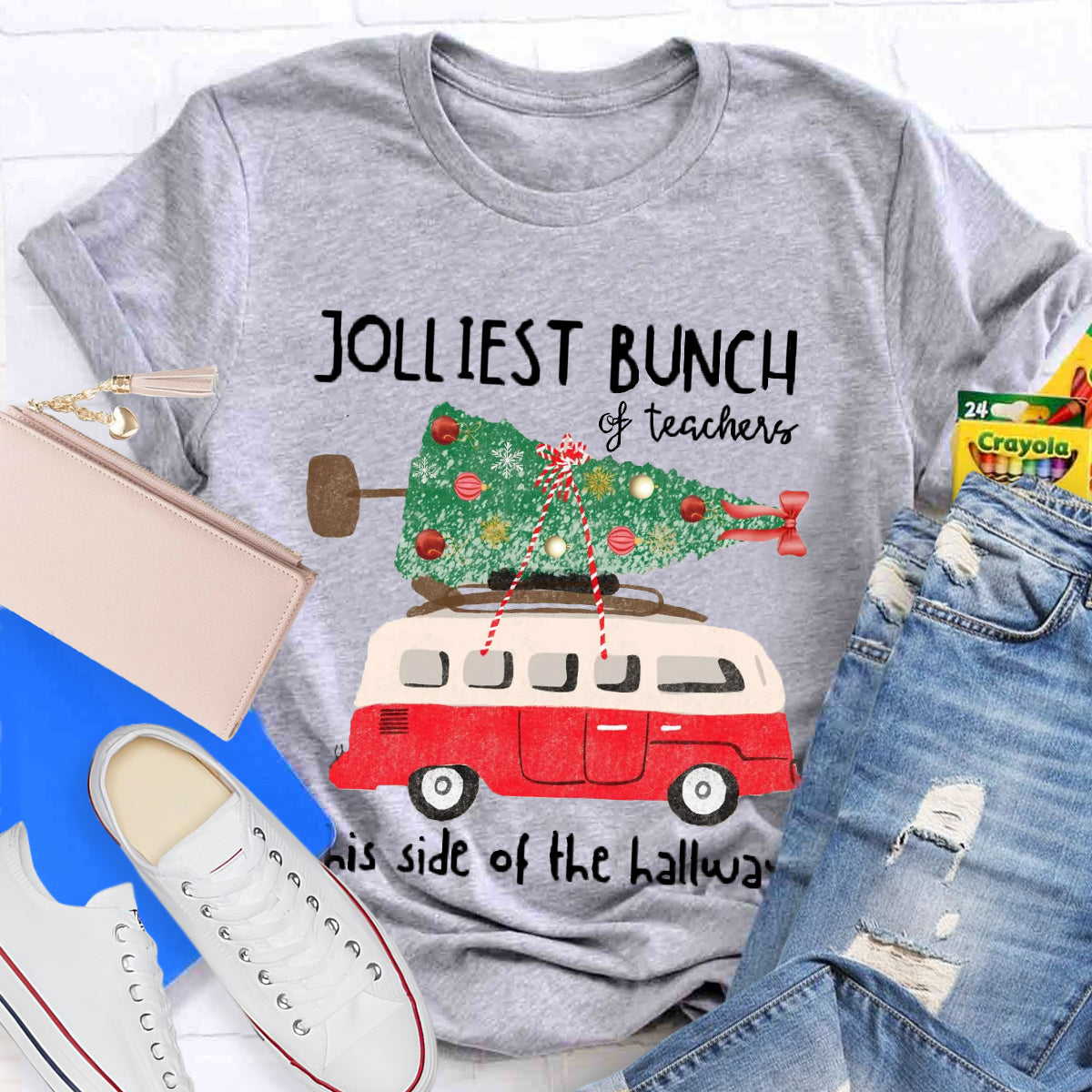 Jolliest Bunch Of Teachers This Side Of The Hallway  T-Shirt