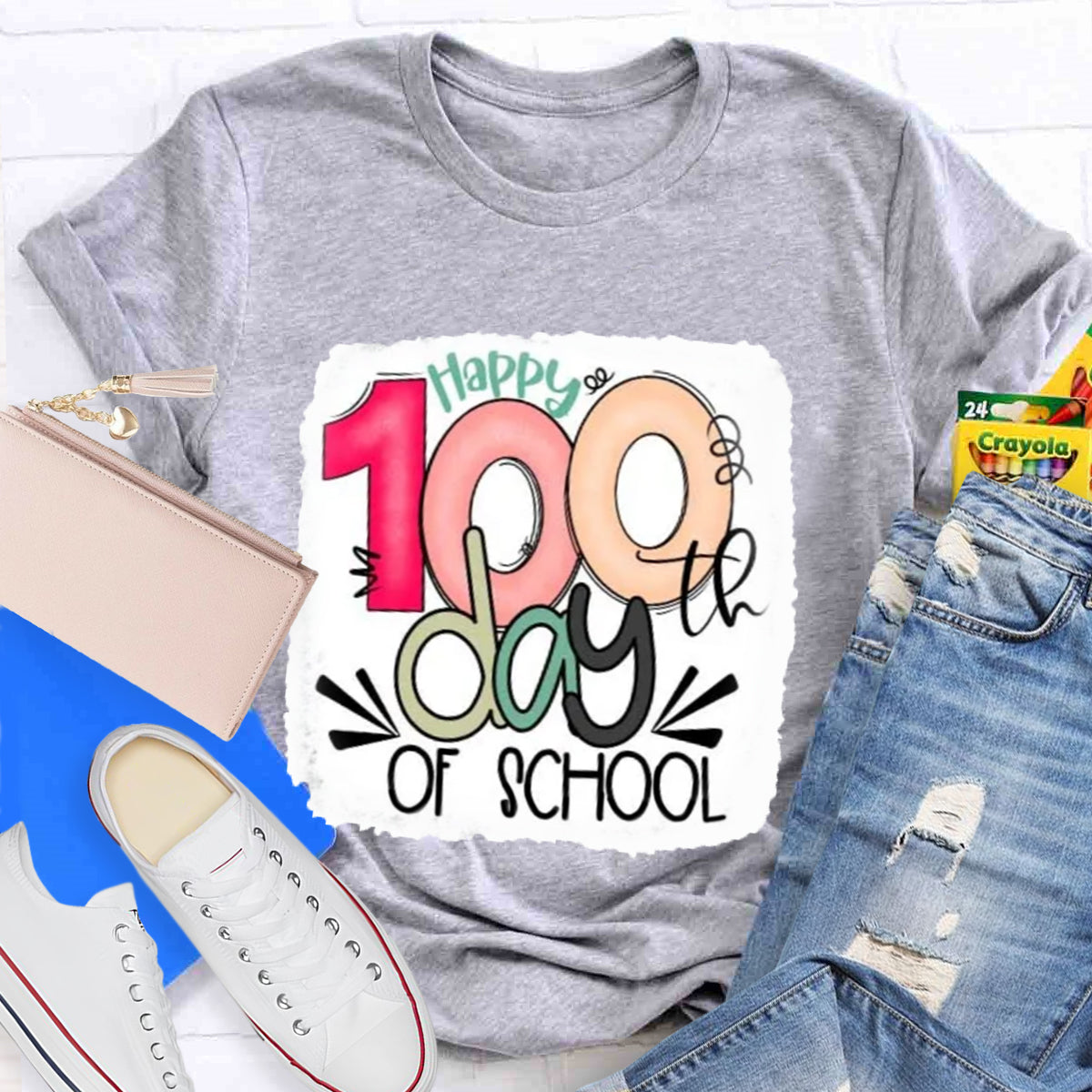 Happy 100th Days Of School Teacher T-Shirt