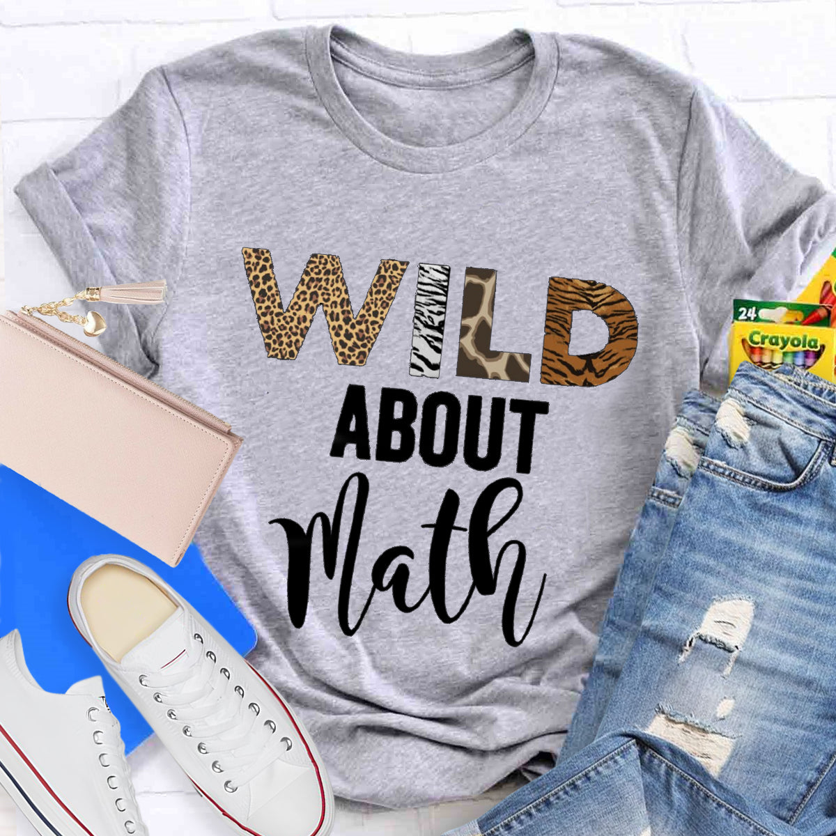 Wild About Math Teacher T-Shirt