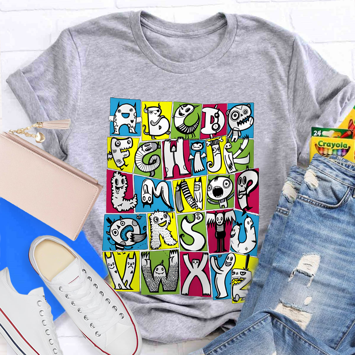 Funny Alphabet Teacher Shirt