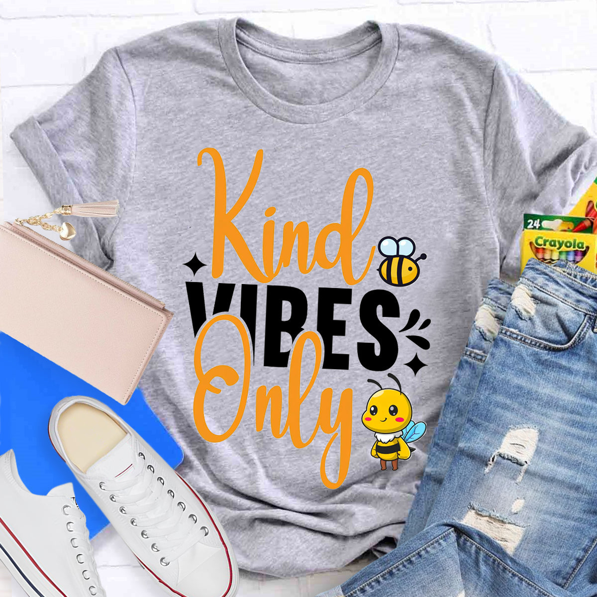 Kind Vibes Only Teacher T-Shirt