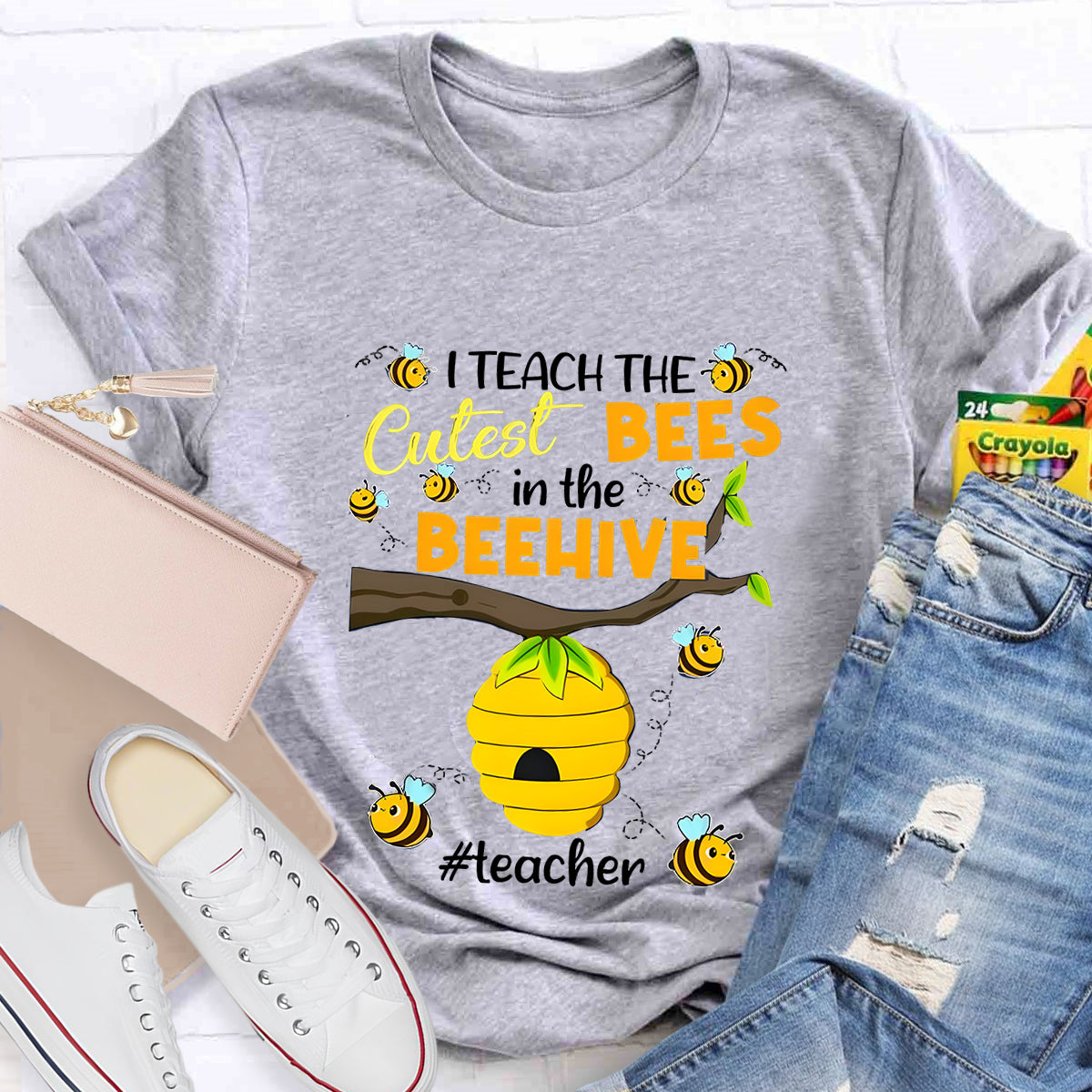 Teach The Cutest Bees Teacher T-Shirt