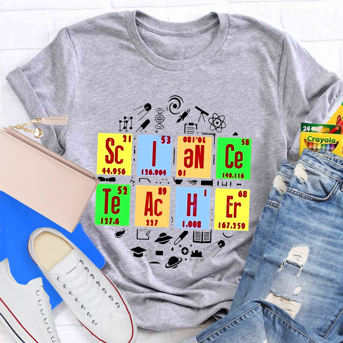 Science Teacher Periodic Table T-Shirt