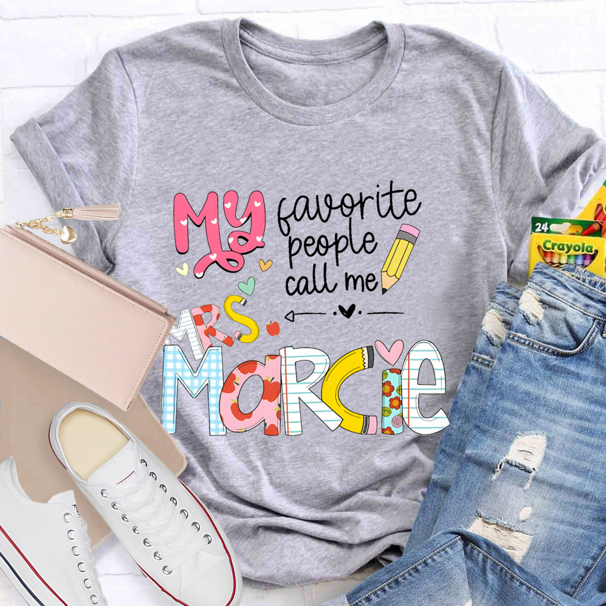 Personalized Teacher 's Name My Favorite People Call Me T-Shirt