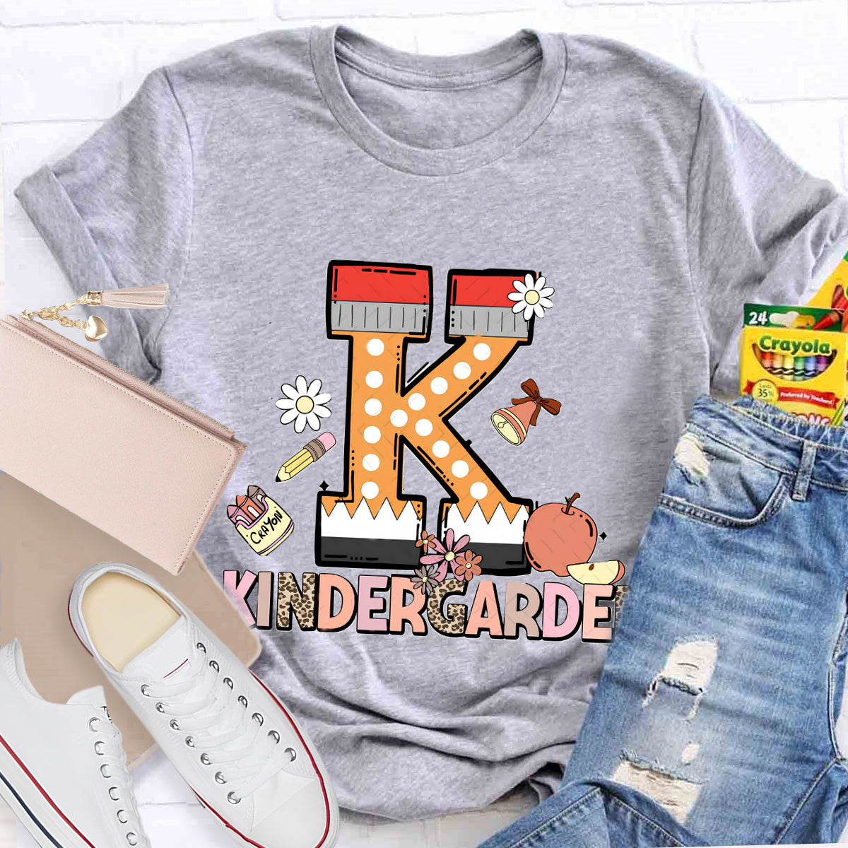 Personalized Grade K IS Symbol Of kindergarten Teacher T-Shirt