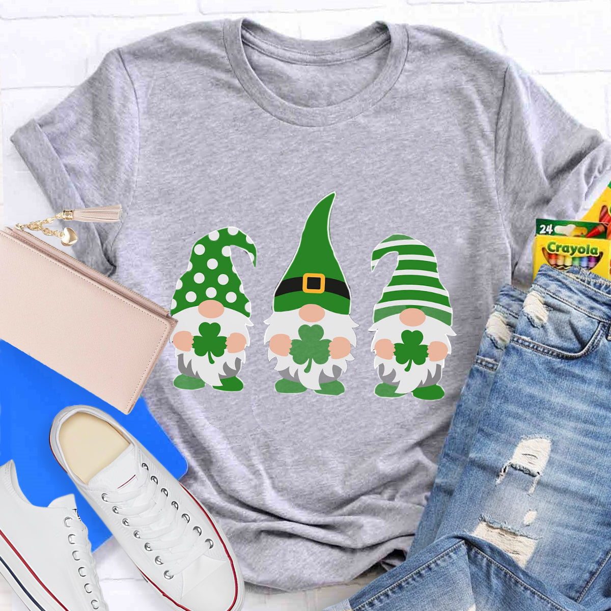 St Patricks' Day Gnome  T-Shirt