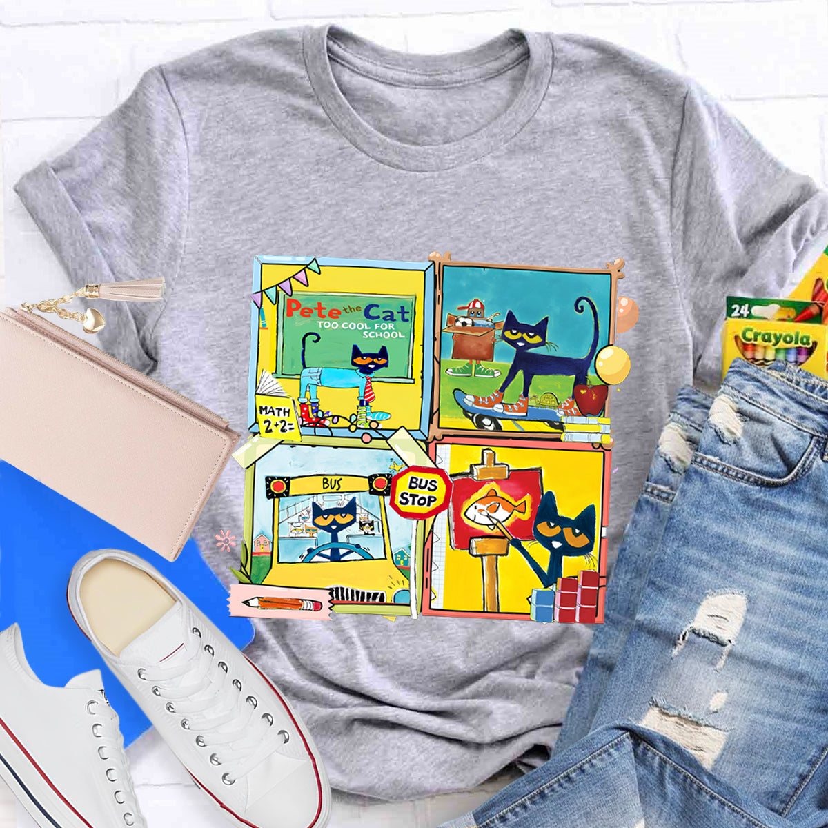 Pete The Cat School  Making Friends And Memories T-Shirt