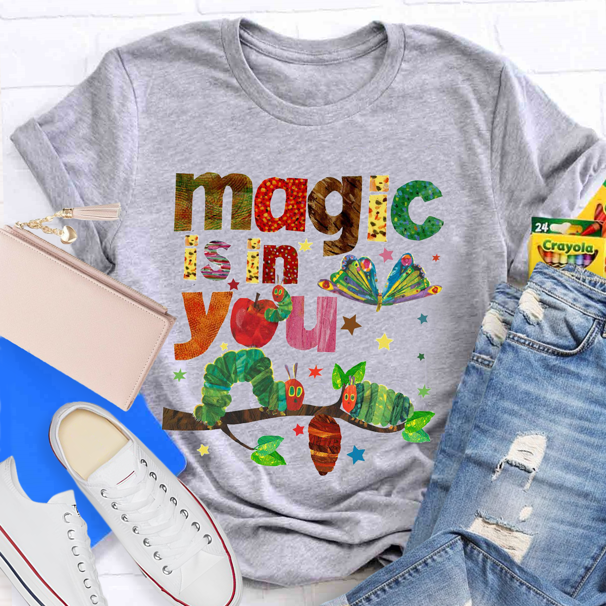 Magic Is In You The Very Hungry Caterpillar And Butterfly Teacher T-Shirt