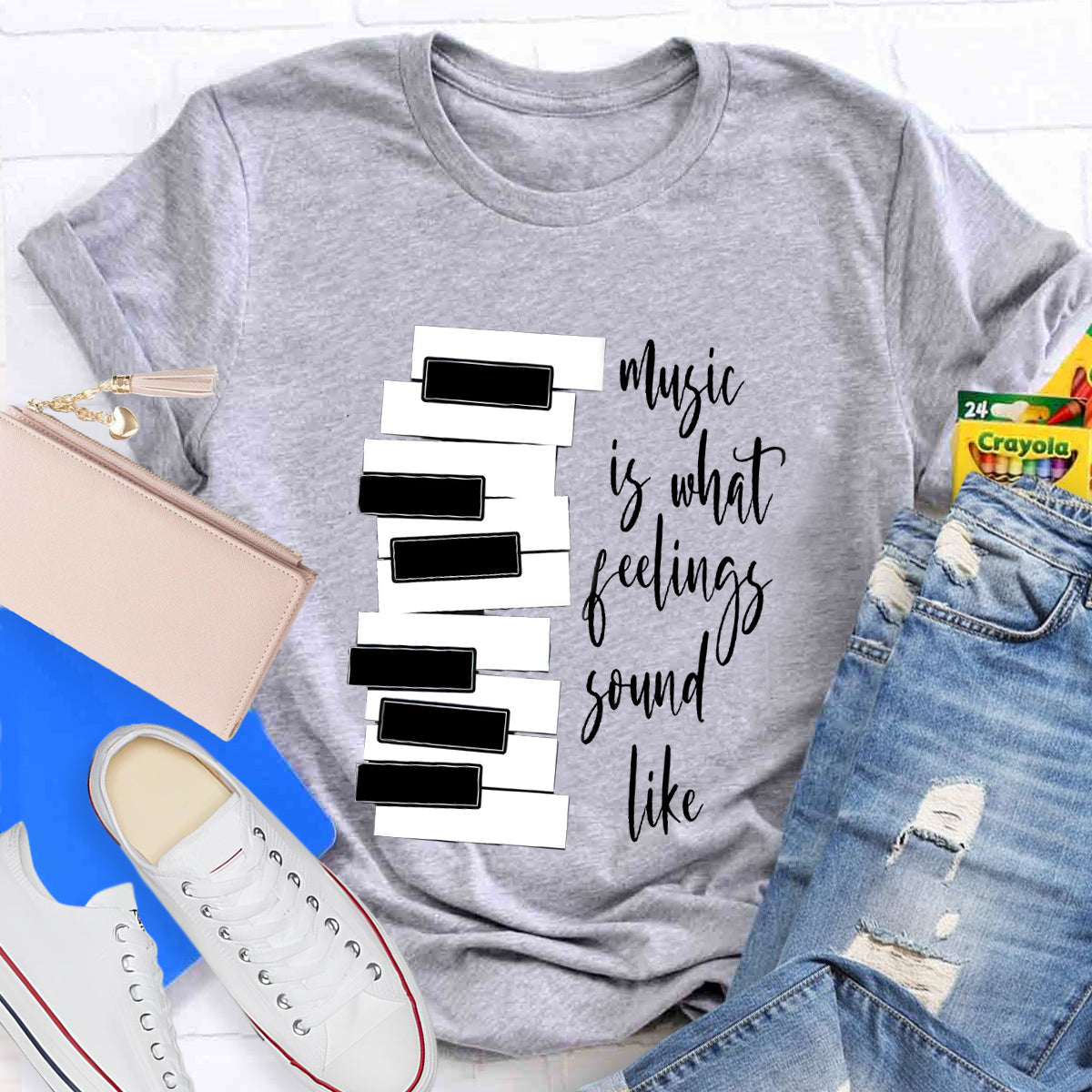 Music Is What Feelings Sound Like T-Shirt