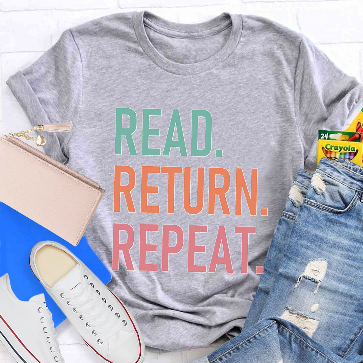 Read Return Repeat Library Book T-Shirt