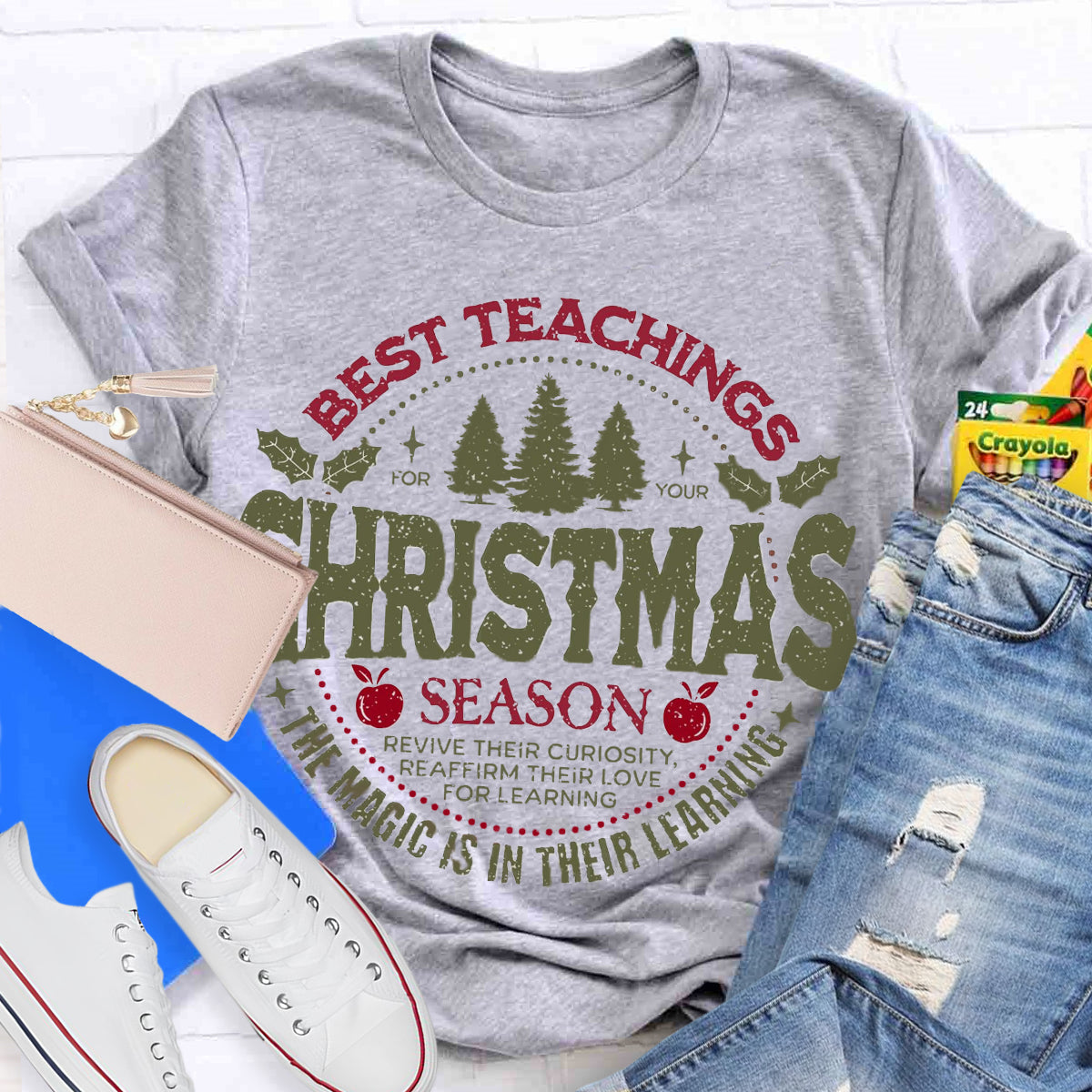 Best Teacher Christmas Season T-Shirt