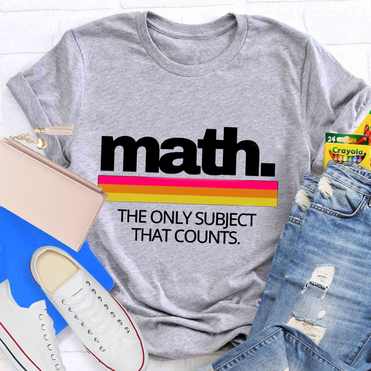 Math The Only Subject That Counts Math Teacher T-Shirt