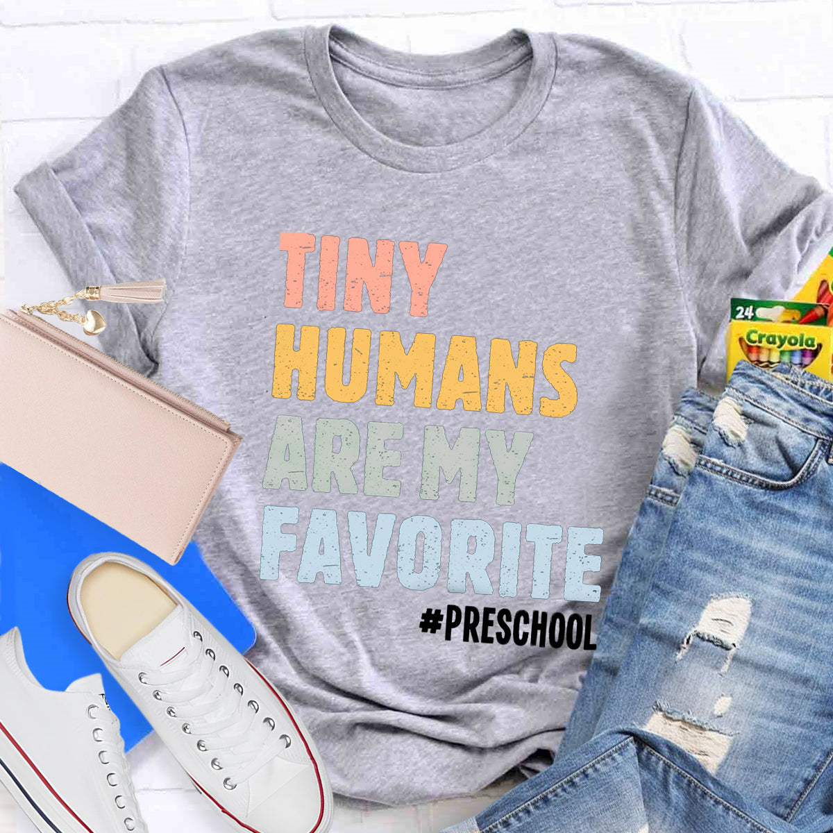 Personalized Grade Tiny Humans Are My Favorite T-Shirt