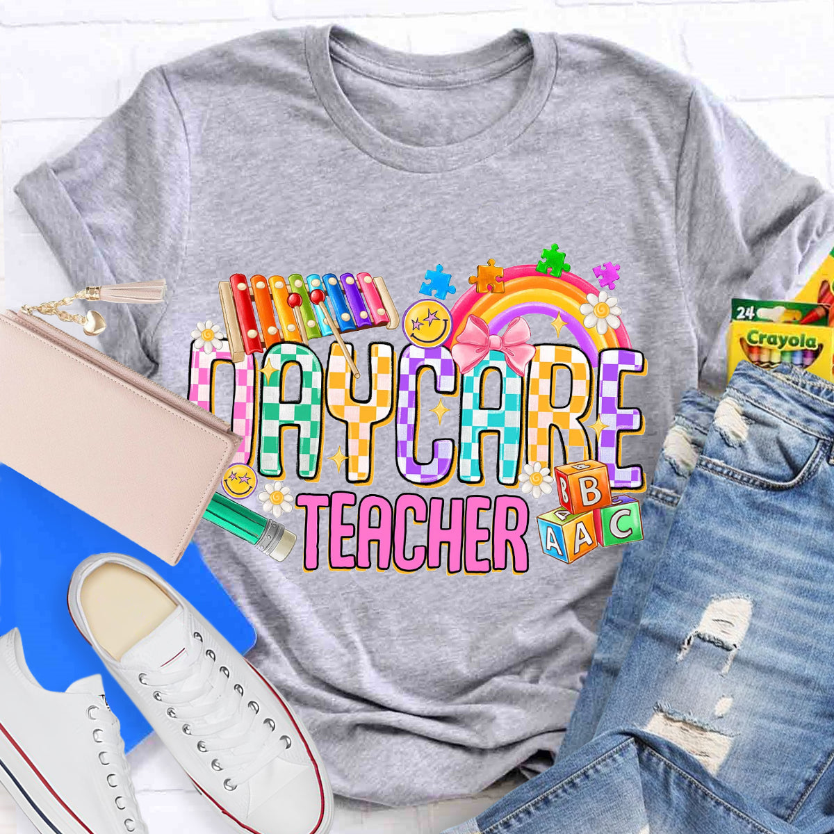 Rainbow Daycare Teacher T-Shirt