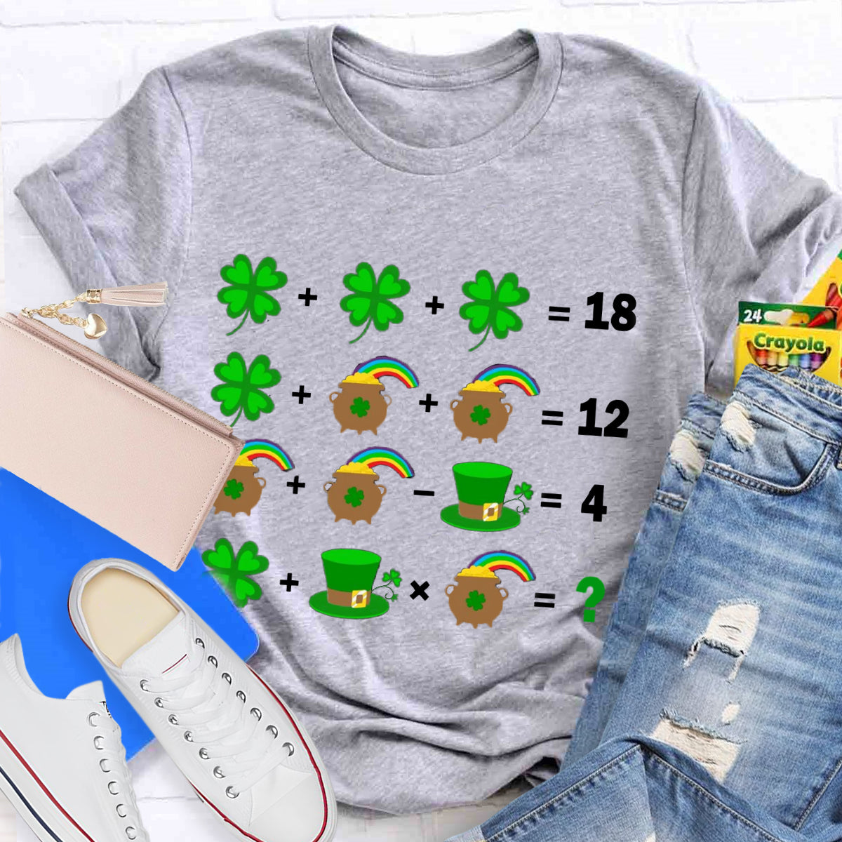 Math Teacher St Patrick's Day T-Shirt