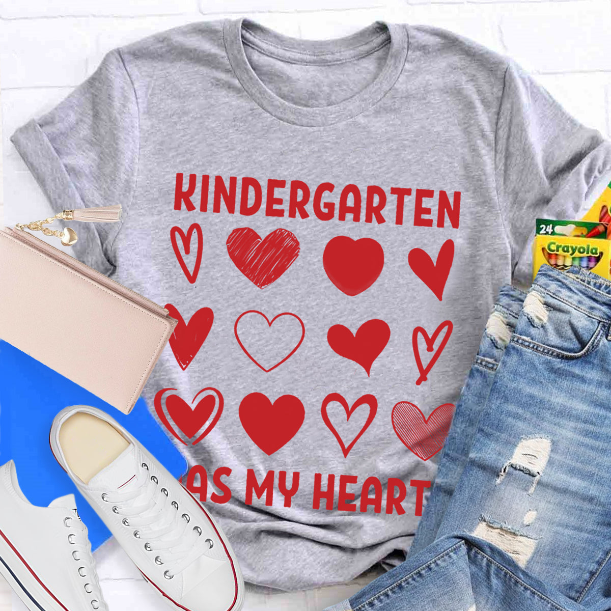 Personalized Grade Has My Heart Teacher T-Shirt