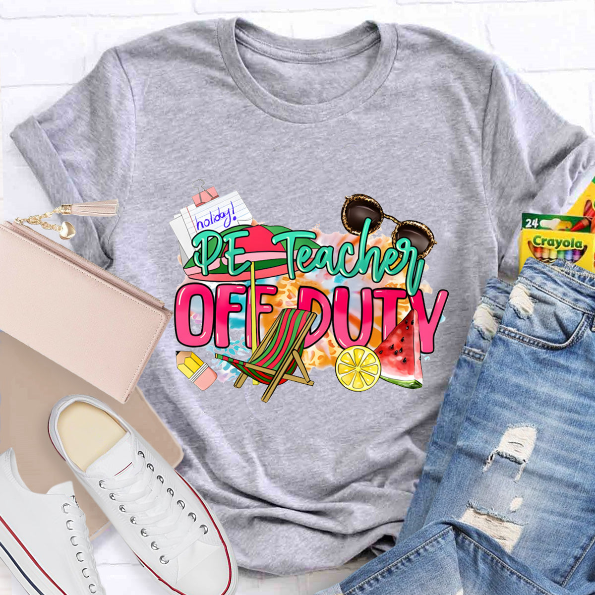 Personalized Subjects Teacher Off Duty T-Shirt