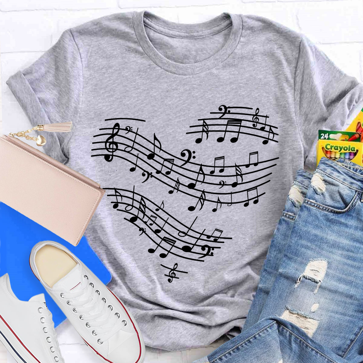 Music Heart Teacher T-Shirt