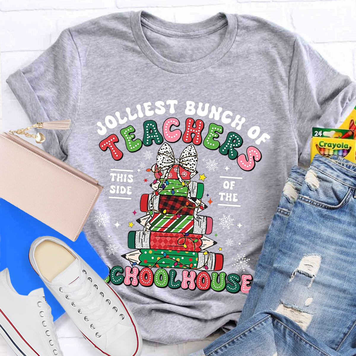 Jolliest Bunch of Teachers Teacher T-Shirt