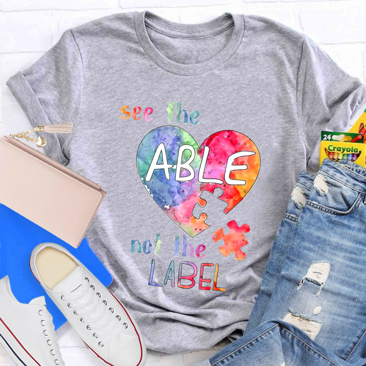 See The Able Not the Label Heart T-Shirt