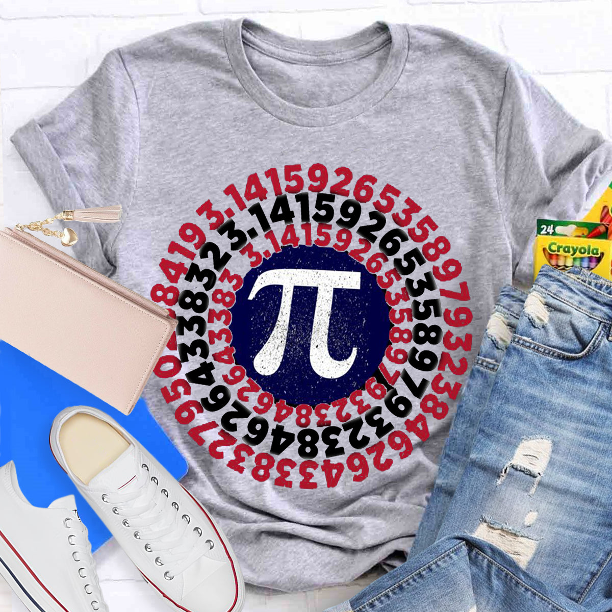 Pi Day Captain Shield T-Shirt