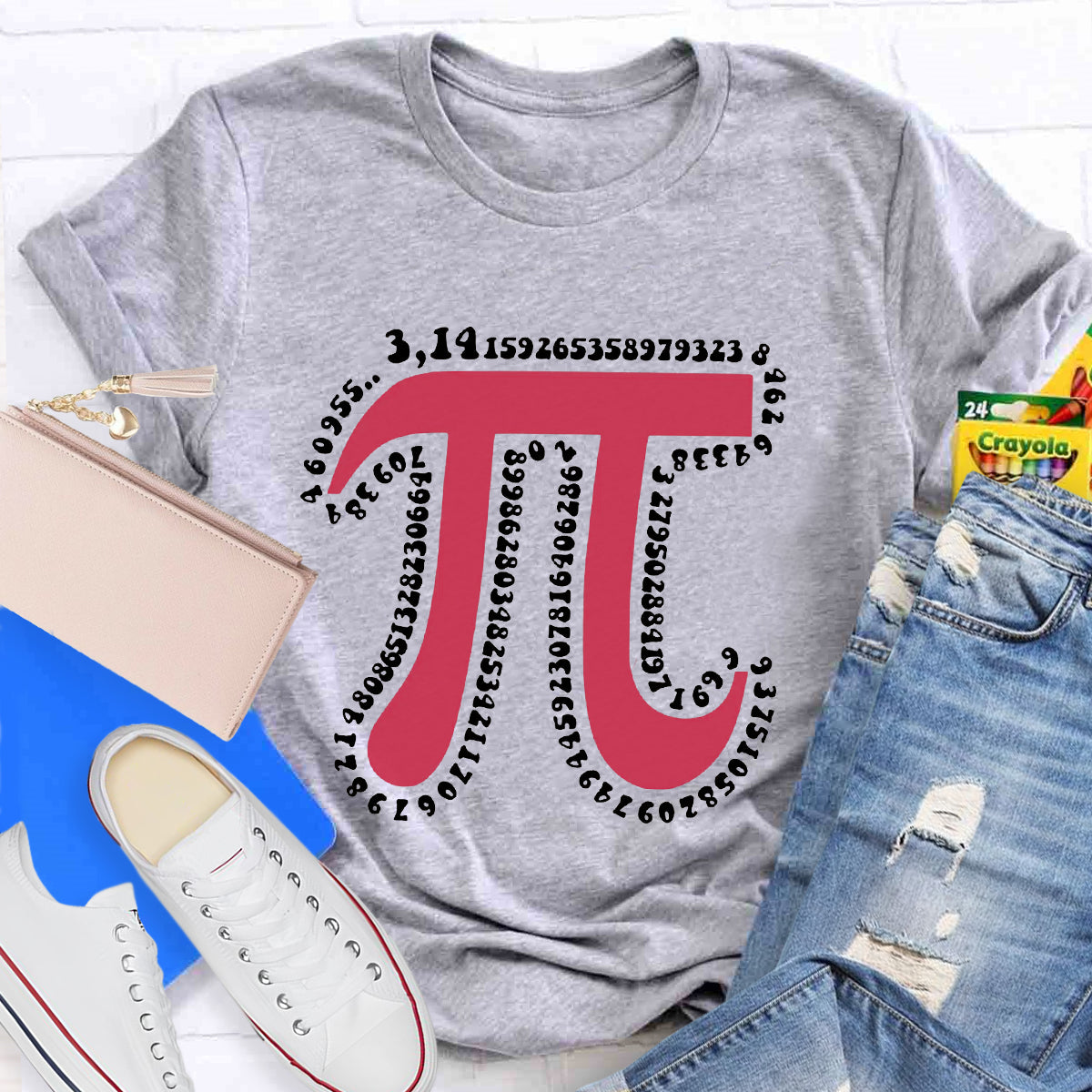 Pink Pi Day Math Teacher T-Shirt