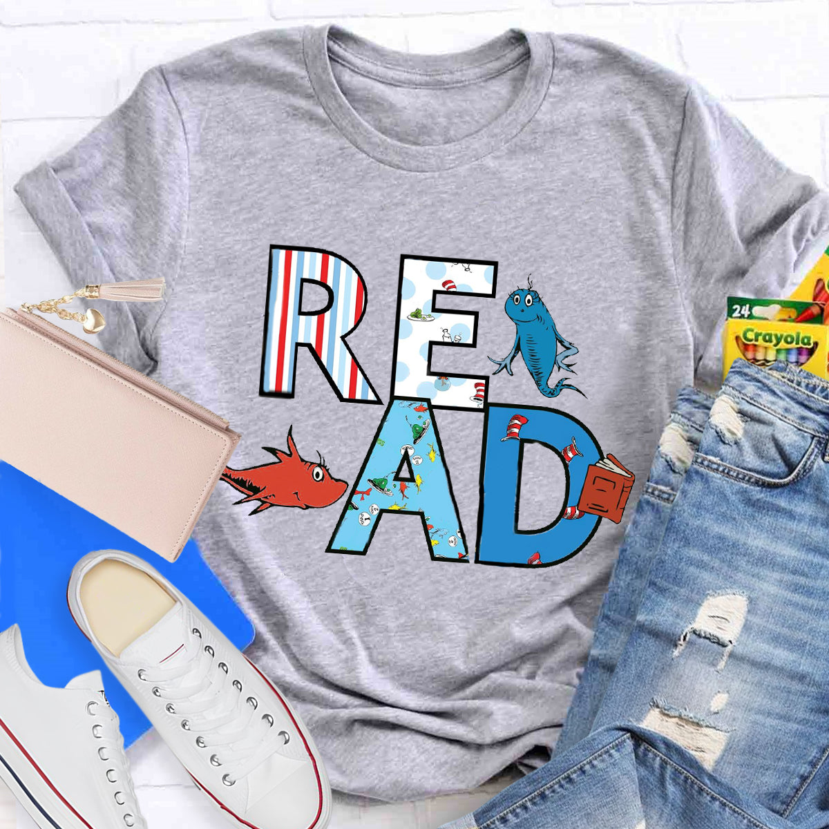 Read Book Character Day T-Shirt