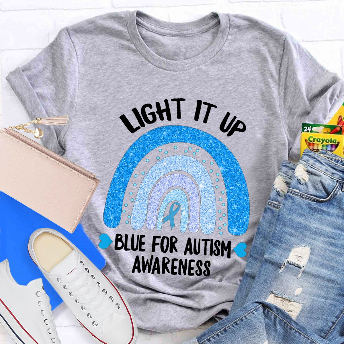 Light It Up Blue For Autism T-Shirt